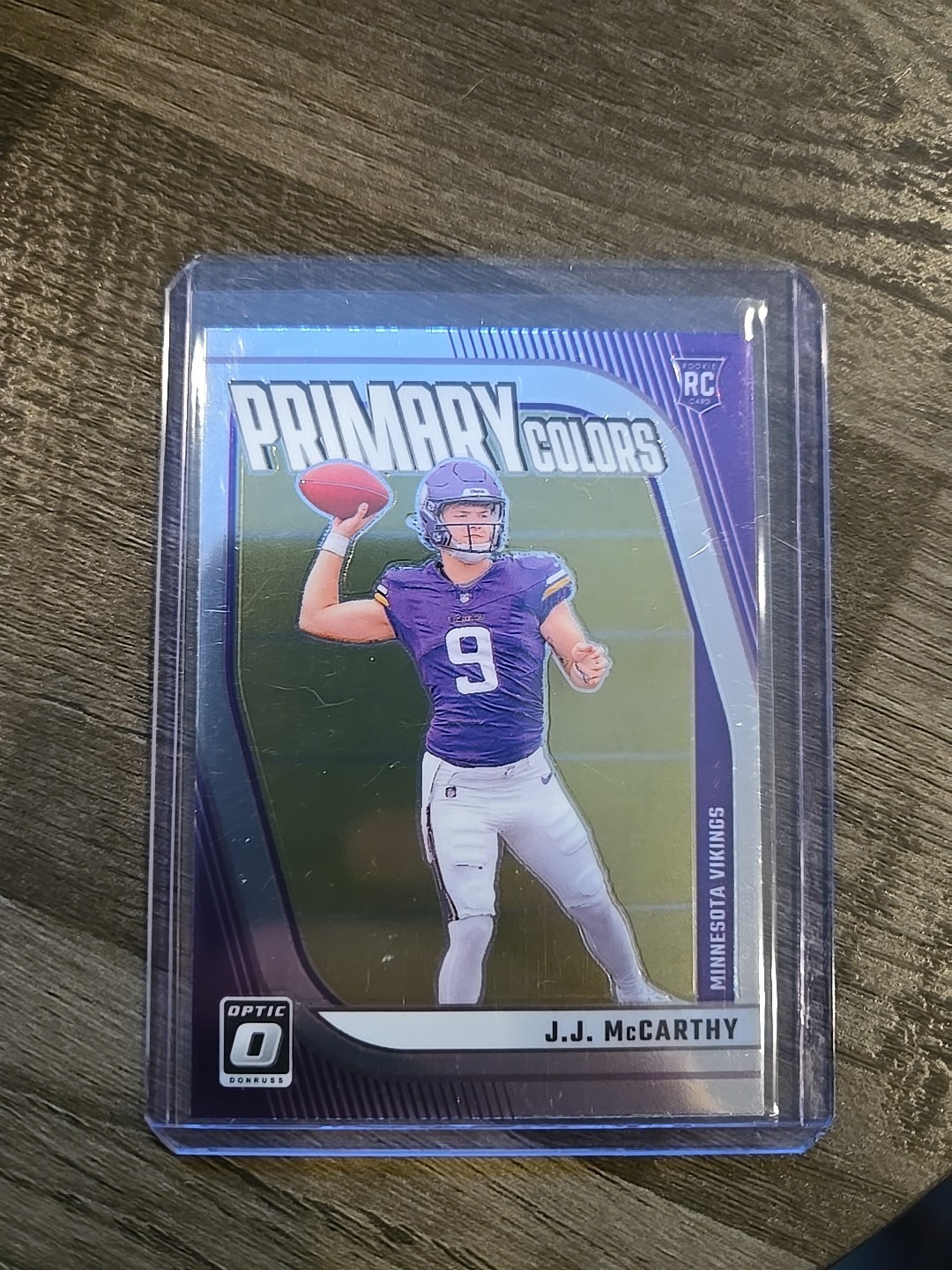 2024 Panini Donruss Optic J.J. McCarthy Rookie Primary Colors RC #20 Vikings