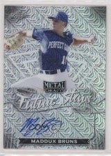 2021 Leaf Metal Draft Future Stars Silver Mojo Maddux Bruns #FS-MB1 Auto i6j
