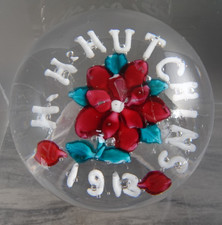 Union Glass Somerville Ma Glass Magnum Antique Paperweight 3.85 Hutchins 1913 Union Glass Somerville Ma Glass Magnum Antique Paperweight 3.85 Hutchins 1913
