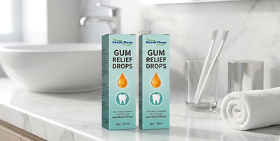 2-Pack South Moon Gum Relief Drops - Promotes Healthy Gums - New & Sealed Set