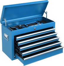 24 Portable Tool Box5 Drawer Tool Chest Wcarry Handle Top Case Ball Bearing