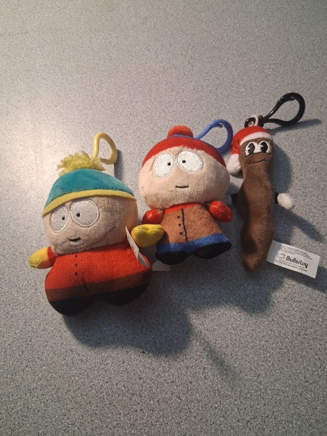 South Park Bullsitoy Plush Danglers Cartman Mr. Hanky And Stan Lot Of 3