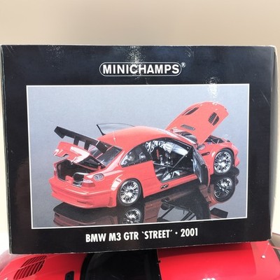 Minichamps 1/18 BMW M3 GTR Street 2001 Diecast 100012101 red | eBay