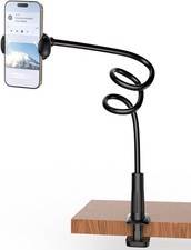 Phone Holder for Bed Desk, Gooseneck Phone Holder Stand with 33 inch Adjustable