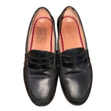 Polo Ralph Lauren Arscott Penny Loafers Mens 8.5D Pre-Owned Black Leather SlipOn