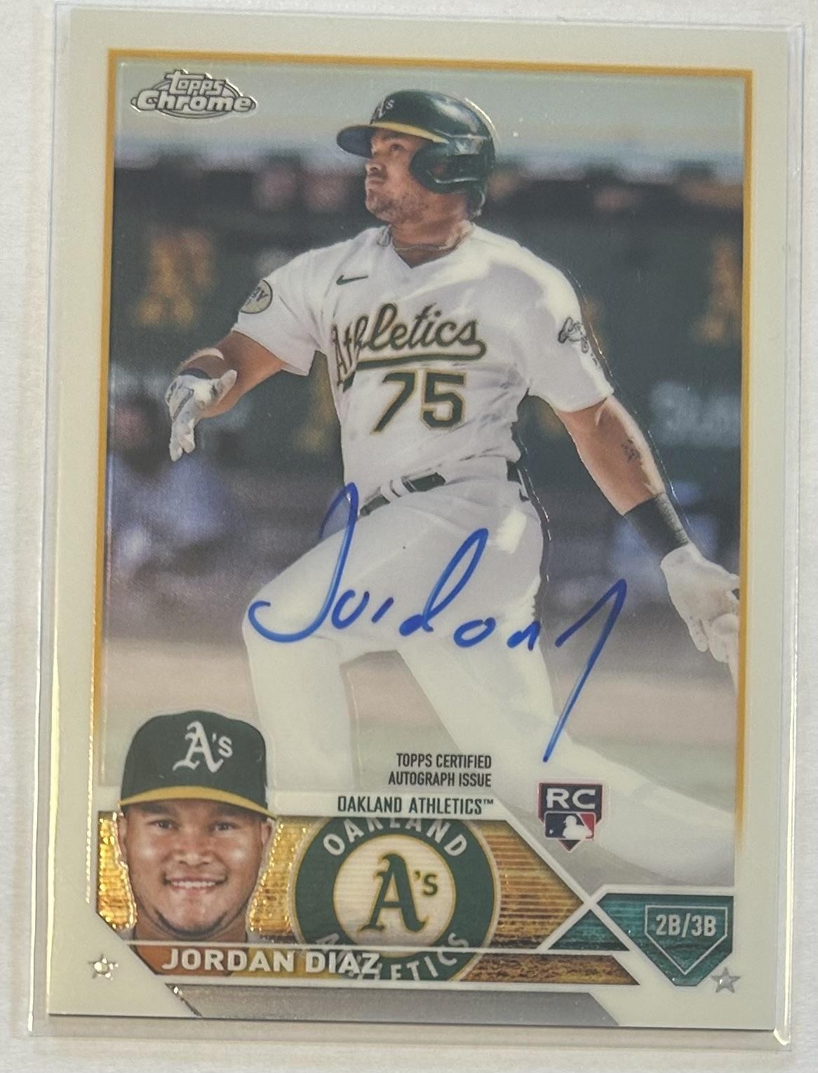 2023 Topps Chrome #RA-JDI Jordan Diaz Rookie Autographs
