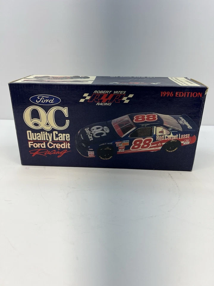 Dale Jarrett #88 QC RYR 1996 escala 1:24 promoción firmada NASCAR vintage Foto 2 de 4