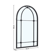 Rustic Arched Mirror Gothic Window Style Hallway Wall Mirrored Garden Home Decor