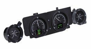 Dakota Digital 1969-70 Ford Mustang Gauge Cluster Black HDX-69F-MUS-K