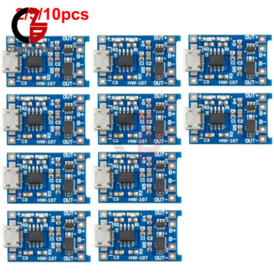 2/5/10PCS TP4056 5V 1A USB 18650 Li-ion Battery Charger Board Protection Module