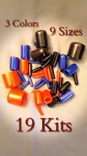 KITS vacuum caps round rubber vinyl dust thread protector pipe cover paint 