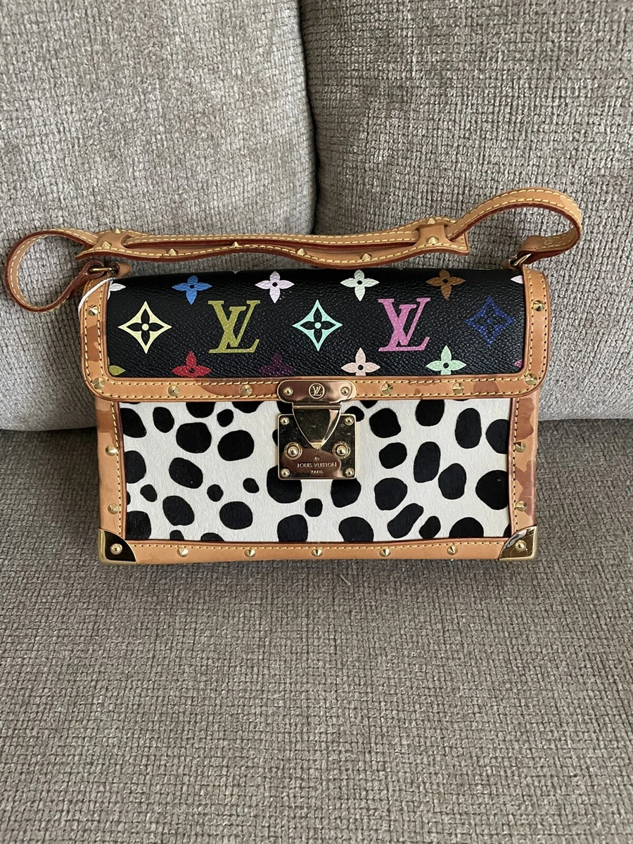 Louis Vuitton Pochette Dalmatian Shoulder Bag Small Black,Brown