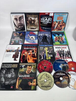 DVD lot of 20 Random Movies Lord of The Rings, Airplane, Ghostbusters Plus More