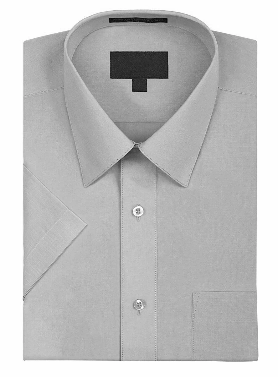 1/6th grey dress shirt male Dninmim Gray Cotton Shirt Men Long Sleeve Dress Shirts Casual Slim Fit Chest Pocket Button Down Shirt Gray Asian Size S or 38 at Amazon Men's Clothing store