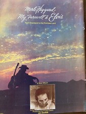 Merle Haggard, My Farewell to Elvis, Full Page Vintage Promotional Ad
