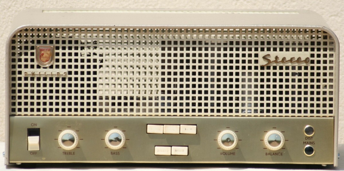 Vintage Philips Stereo tube amplifier AG9014 valve 1958 Hi-Fi