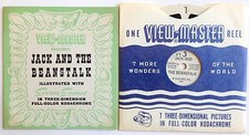 VINTAGE 1946 VIEWMASTER REEL FT-3 "JACK THE BEANSTALK" w/ READ ALONG BOOKLET