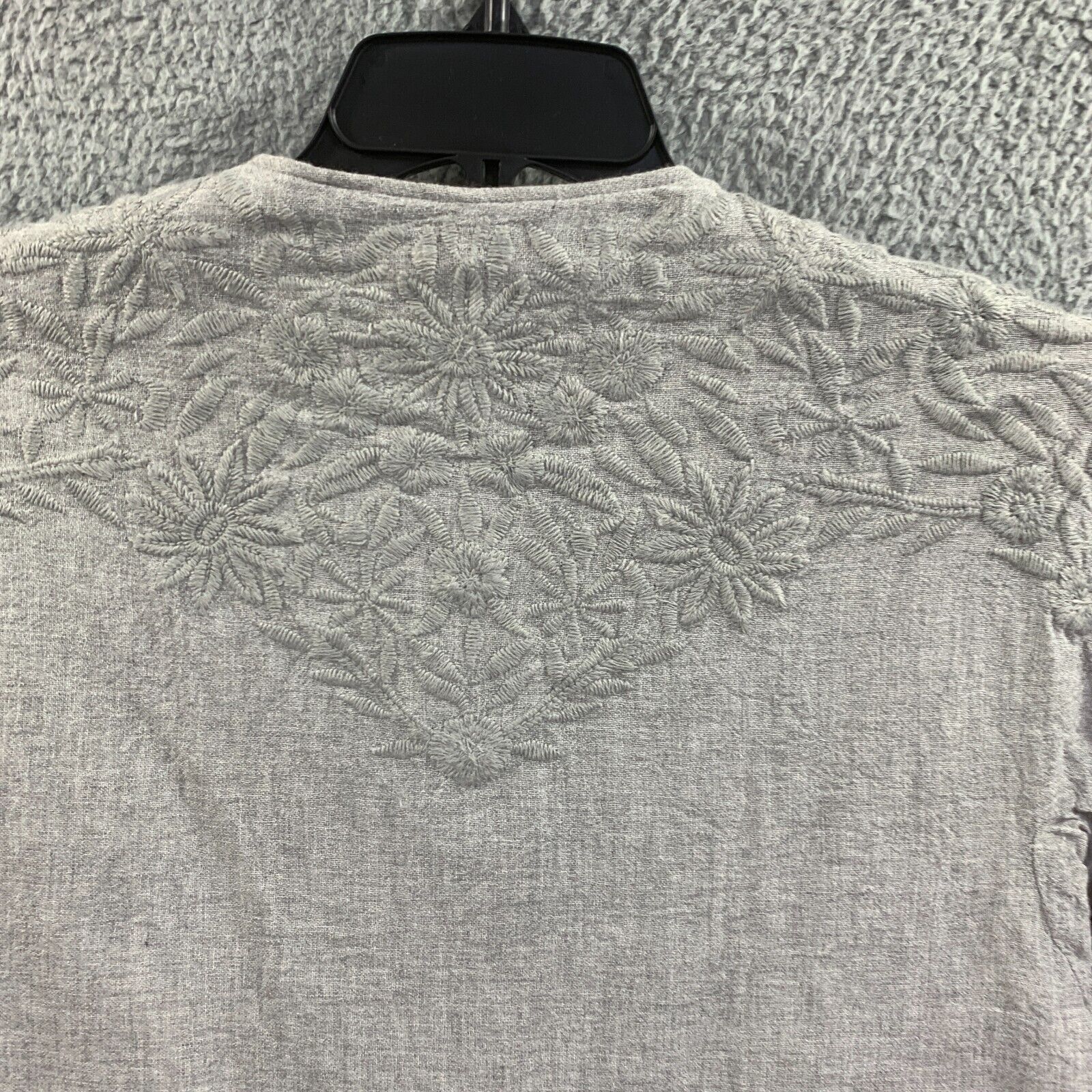 Zara Basic Jacket Shacket Wool Blend Embroidered … - image 6