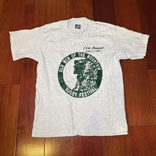 Vtg NOS Youth XL 14-16 Fruit Of The Loom Rugby T Shirt, Old Man In The Mountain