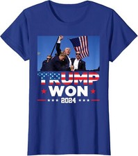 Trump Won 2024 Get Over It 47th US President Ladies' Crewneck T-Shirt