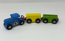 Lot of 3 Wood Wooden Magnetic Train Cars BRIO Thomas Whistlin Dixie Preschool