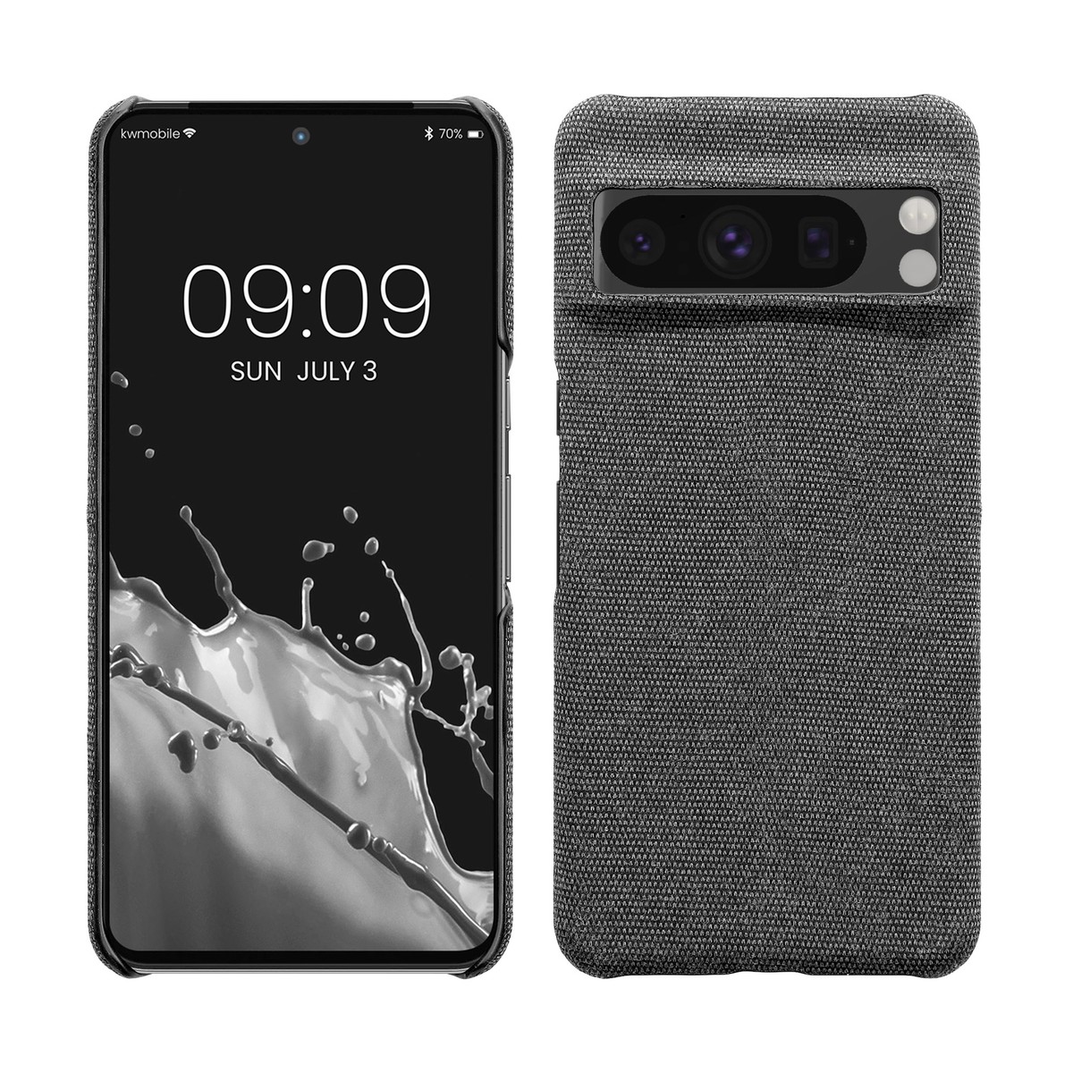 Custodia Google Pixel 3a XL Kwmobile - Cover In Silicone TPU, Nero Matt, Antiscivolo - Foto 7