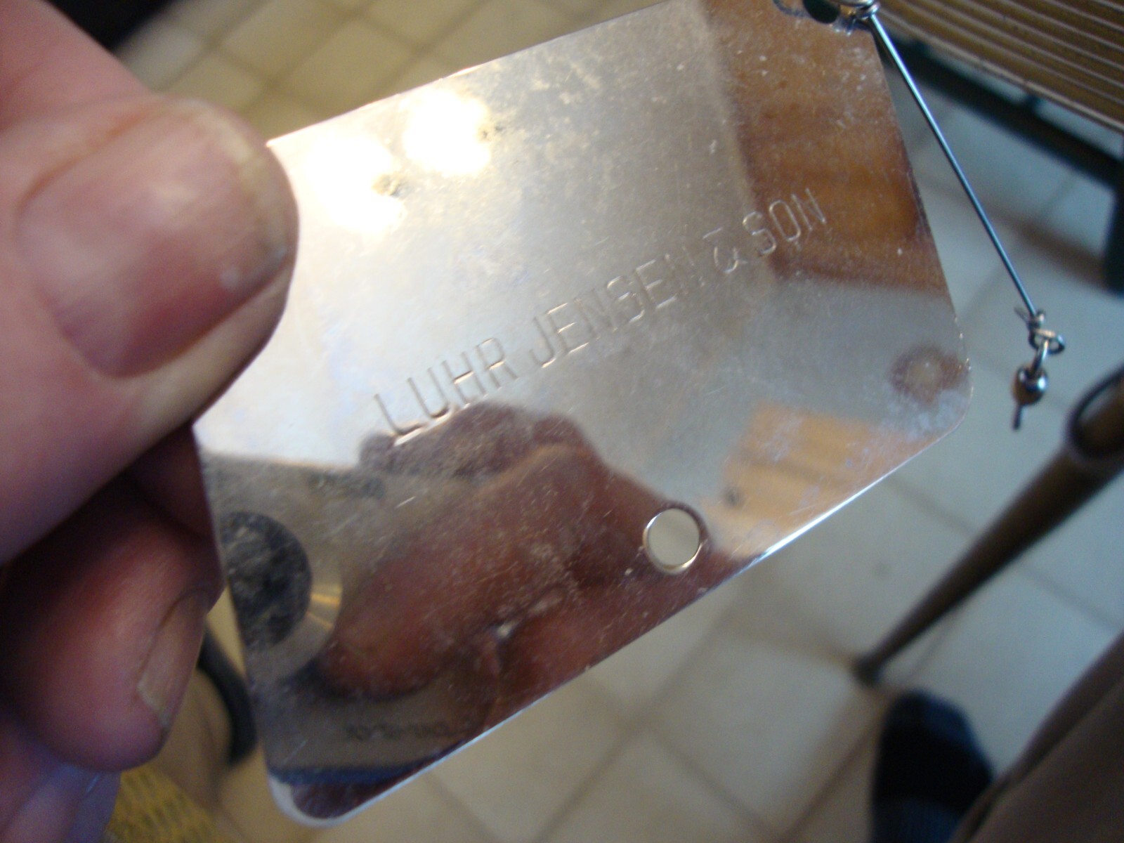 VINTAGE LUHR JENSENDAVE DAVIS GLD/CHRM SIZE 8/7 LAKE TROUT TROLLING