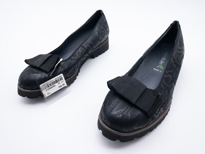 waldläufer Damen Ballerina Slipper Halbschuh schwarz Gr. 38,5 EU Art. 12805-98