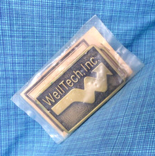WellTech Inc Belt Buckle Gas Oilfield Services NOS Vtg 70s 80s BTS    .QRT169