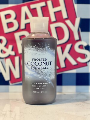 Bath & Body Works Frosted Coconut Snowball Shower Gel 10 fl. oz.