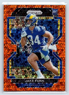 Jake Funk 2021 Panini Prizm Disco RC Los Angeles Rams #402