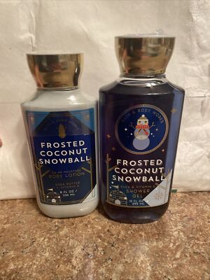Bath & Body Work 2018  ''Frosted Coconut Snowball'' Shower Gel & Lotion