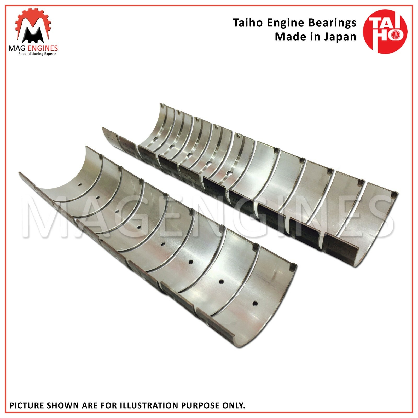MAIN & CON ROD BEARING SET TOYOTA 1RZ 2RZ 3RZ FOR HIACE HILUX TOYOACE ...