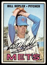 1967 Topps Bill Hepler #144 New York Mets Baseball Card