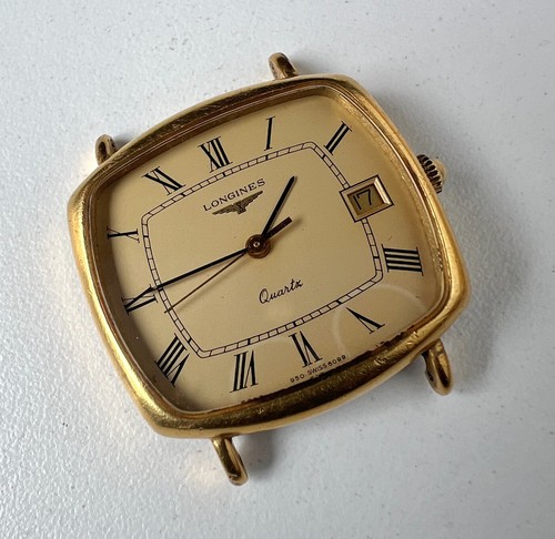 Longines L950.2 Quartz Watch Vintage Mens Beige Dial To Restore Or Parts Use - Picture 2 of 8
