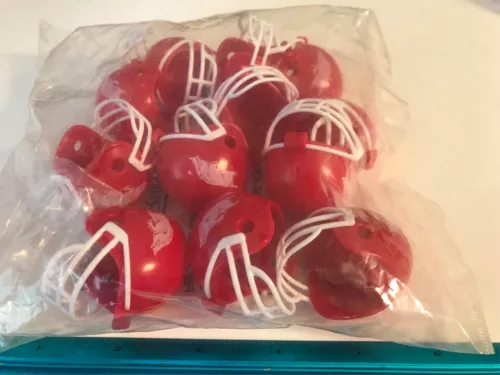 Arkansas Razorbacks Miniature Gumball Football Helmet cake topper x12 Lot NEW