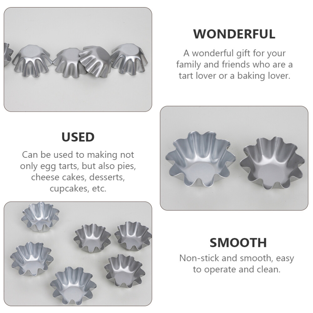 6Pcs small tart tins Stainless Steel Tart Cake Mould Tart Mould Tart eBay