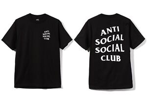 Ds Anti Social Social Club Assc Classic White Logo Mind Games Black Tee In Hand Ebay