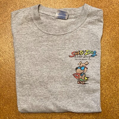 Vtg 90s Salty Dog Surf Shop Daytona Beach T Shirt Mens Size XL