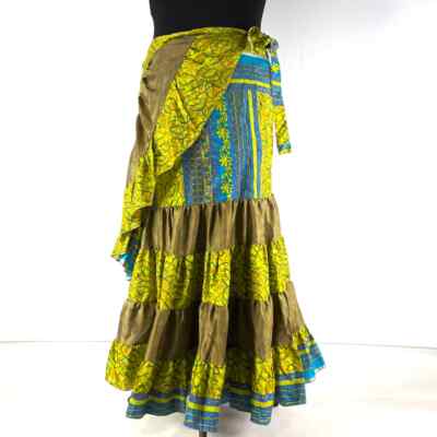 Wholesale Lot of Vintage Silk Saree Boho Skirt Gypsy Hippie Dancing Skirts Dress