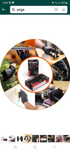 100 AMMEX GPNB42100 schwarz Nitril Handschuhe 5 Mil klein Gloveworks Arbeit Medic S Box - Bild 8 von 11