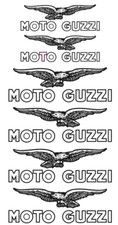 kIT decalcomanie adesivi stickers TANK MOTO GUZZI CARDELLINO SERBATOIO Bianco