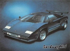Lamborghinni  Keith Harmer Continental Size Postcard 4 1/2" by 6"