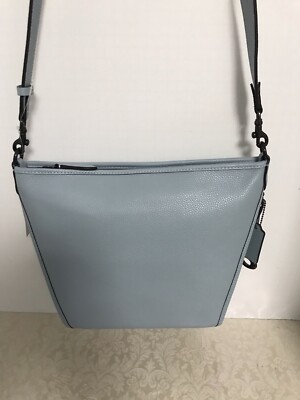COACH POLISHED PEBBLE LEATHER DUFFLETTE CROSSBODY BAG