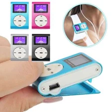 Mini USB Portable Clip MP3 Player LCD Screen Support 32GB Micro SD TF Card