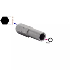 6.35mm 1/4" Insert Bit adapter to 4mm Screwdriver Micro Bit Holder Magnetic USA