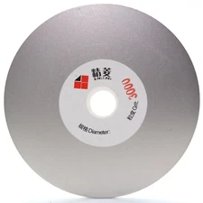 6 inch Diamond Flat Lap Disc 3000 Fine Grinding Disk 1/2 inch Arbor Hole