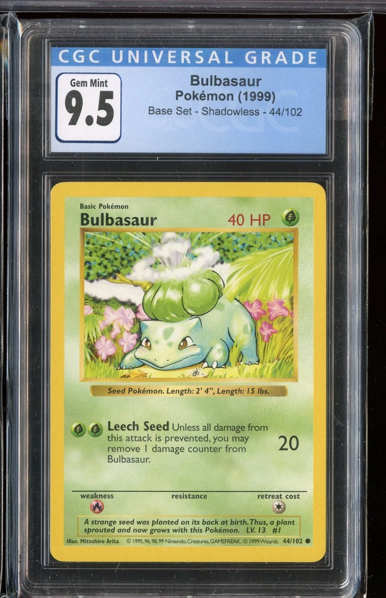 Pokémon TCG Base Set Grade 9.5 Individual Collectible Card Game