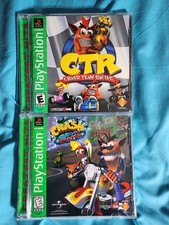 Sony PlayStation PS1 Crash Bandicoot Bundle CTR Crash Team Racing Warped CIB