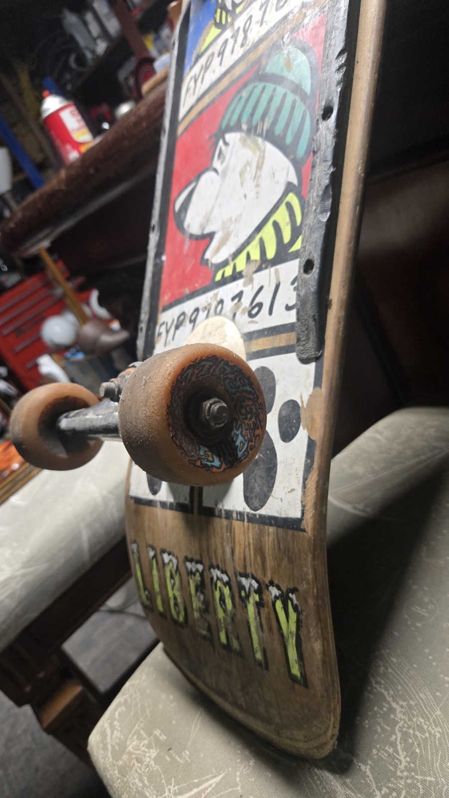 Vintage Rare 1991 Liberty Todd Congelliere "Mug Shot" Skateboard Complete